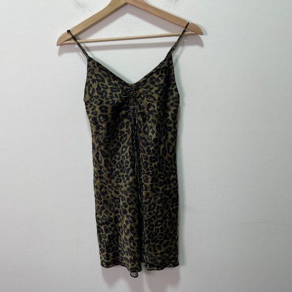 ZARA Animal Print Slip Dress sz XS - Picture 4 of 9